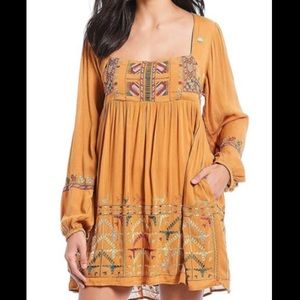 ❌SOLD❌NWT Free People Embroidered Baby Doll Dress Small